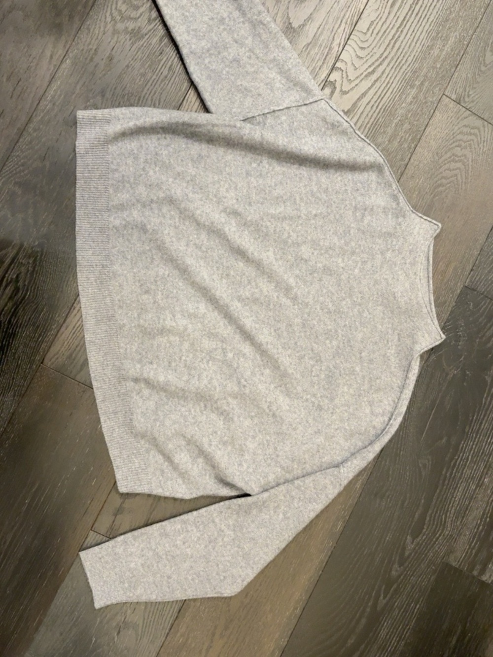 PILCRO 100% Cashmere Gray Sweater — Size M
